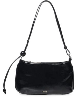 V73 Sphere-Detail Adjustable Shoulder Bag - Black