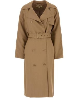 MICHAEL Michael Kors Double-Breasted Trench Coat - Natural