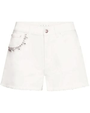 Area Shorts Verfraaid Met Kristal - Wit