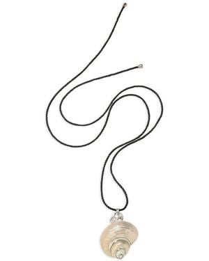 Jennifer Behr Liora Shell-Pendant Necklace - Metallic