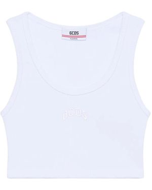 Gcds Top de canalé - Blanco