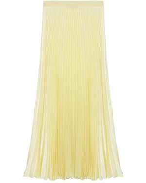 Jonathan Simkhai Pleated Midi Skirt - Yellow