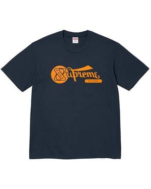 Supreme Records Crew-Neck T-Shirt - Blue
