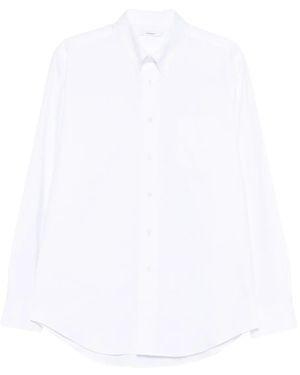 Givenchy Camisa de algodón con bolsillo en el pecho - Blanco
