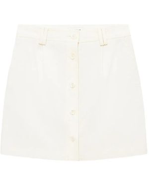 Anine Bing Zaire Mini Skirt - White