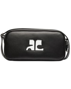 Courreges Reedition Leather Bag - Black