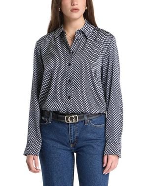 Michael Kors Camicia A Maniche Lunghe - Blu