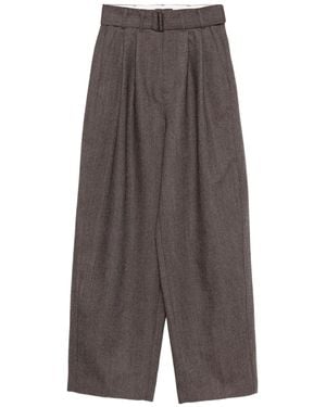 Soeur Plissierte Hose mit Gürtel - Grau