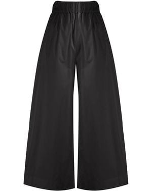 Woolrich High-Waisted Wide-Leg Trousers - Blue