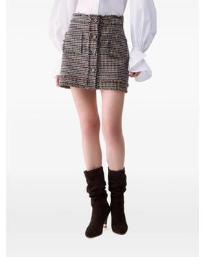 Liu Jo Tweed Mini Skirt - Grey