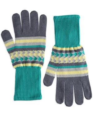 Asics Aquifolia Striped-Detail Gloves - Green