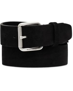 Marc O' Polo Aio Suede Buckle-Fastening Belt - Black