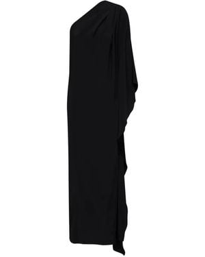 Gianluca Capannolo One-Shoulder Draped Gown - Black