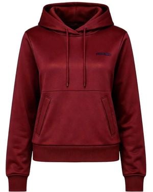 Calvin Klein Sudadera Con Capucha Y Cordones - Rojo