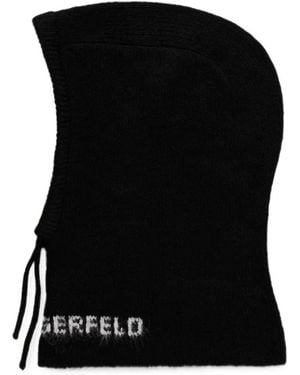KARL LAGERFELD Gestrickte Balaklava - Schwarz
