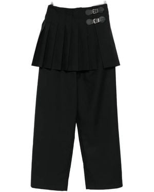 Charles Jeffrey Pantaloni Con Fibbia - Nero