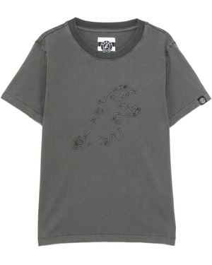 SPORT b. by agnès b. Iconic Dino Embroidered T-Shirt - Grey