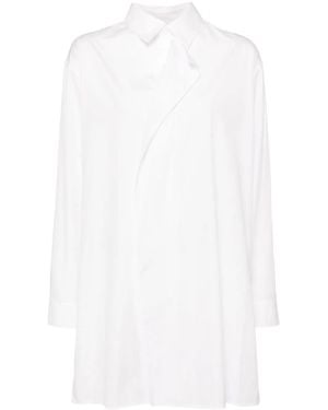 Y's Yohji Yamamoto Camisa con cuello clásico - Blanco