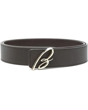 Brioni Ceinture En Cuir - Gris