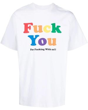 Clot Printed Cotton T-shirt - White