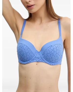Chantelle Sujetador Easyfeel Norah Con Aros Y Encaje Floral - Azul