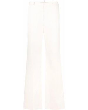 DSquared² Straight-Leg Mid-Rise Trousers - White