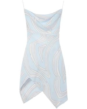 PUCCI Labirinto Print Crêpe De Chine Dress - White