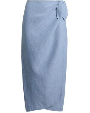 Polo Ralph Lauren Wrapped Midi Skirt - Blue