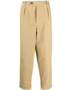 Barbour Mid-Rise Straight-Leg Pants - Natural