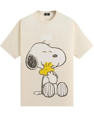 Kith Peanuts Hug "Sandrift" T-Shirt - White