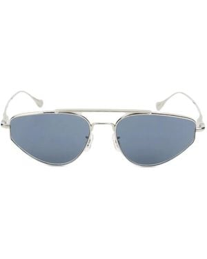 Jil Sander Gafas De Sol Con Montura Oval - Azul