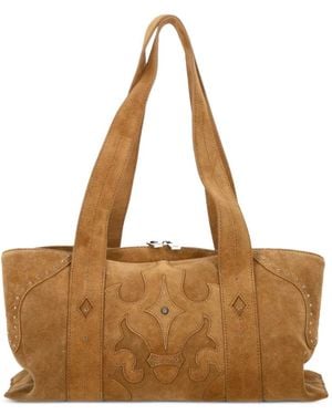 OSOI Shell Schoudertas Met Studs - Bruin