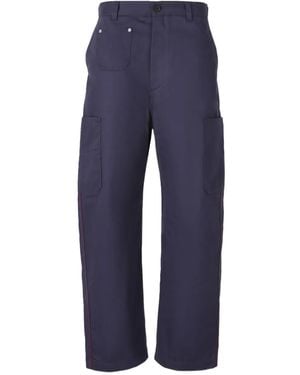 Givenchy Couture Seam Cargo Trousers - Blue