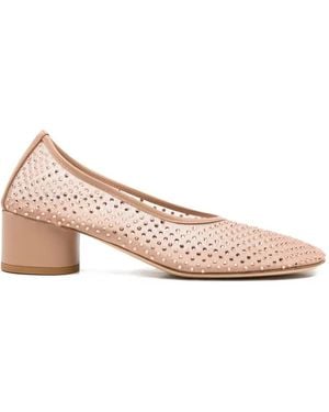 Dear Frances Balla Crystal-Embellished Pumps - Pink