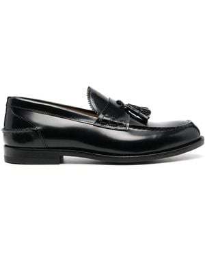 SCAROSSO Ralphine Tassel-Trim Loafers - Black