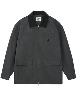 Rest&Recreation Cotton Zip-Front Work Jacket - Grey