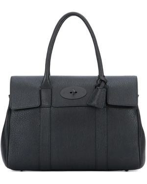 Mulberry Bayswater Leather Tote Bag - Black