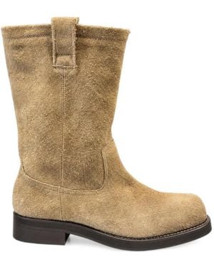 Paura Botas Con Diseño Bordado - Neutro
