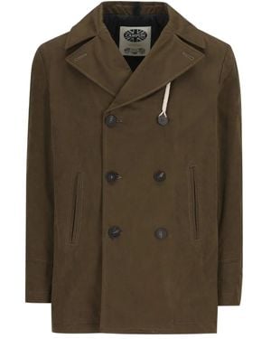 Camplin Cappotto Corto Doppiopetto - Verde