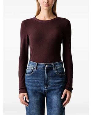 Marc O' Polo Ribbed Long-Sleeve T-Shirt - Blue