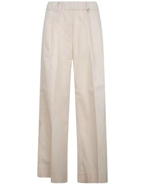 Myths Elasticated Wide-Leg Pants - White