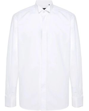 Corneliani Poplin Cotton Shirt - White