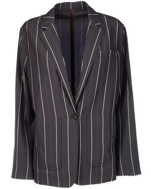 Paul Smith Striped Blazer - Gray