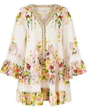 CAMILLA The Call Of Catalonia Mini Dress - Metallic