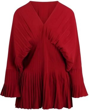 Jovonna London Basile Geplooide Top - Rood