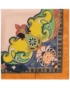 Etro Paisley-Print Scarf - Black