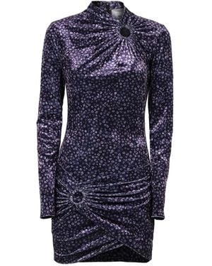 Isabel Marant Havana Velvet Dress - Blue
