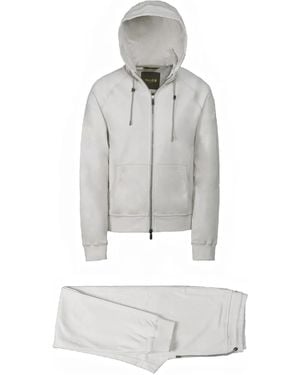 Moorer Hooded Zip-Up Tracksuit - White