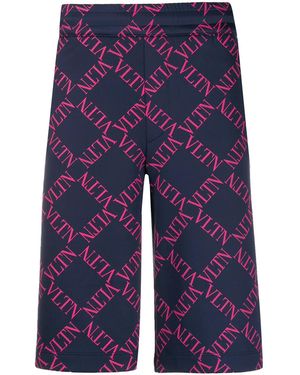 Valentino Garavani Vltnロゴ バミューダショーツ - ブルー