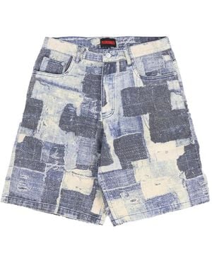 Pleasures Boro Denim Shorts - Blue